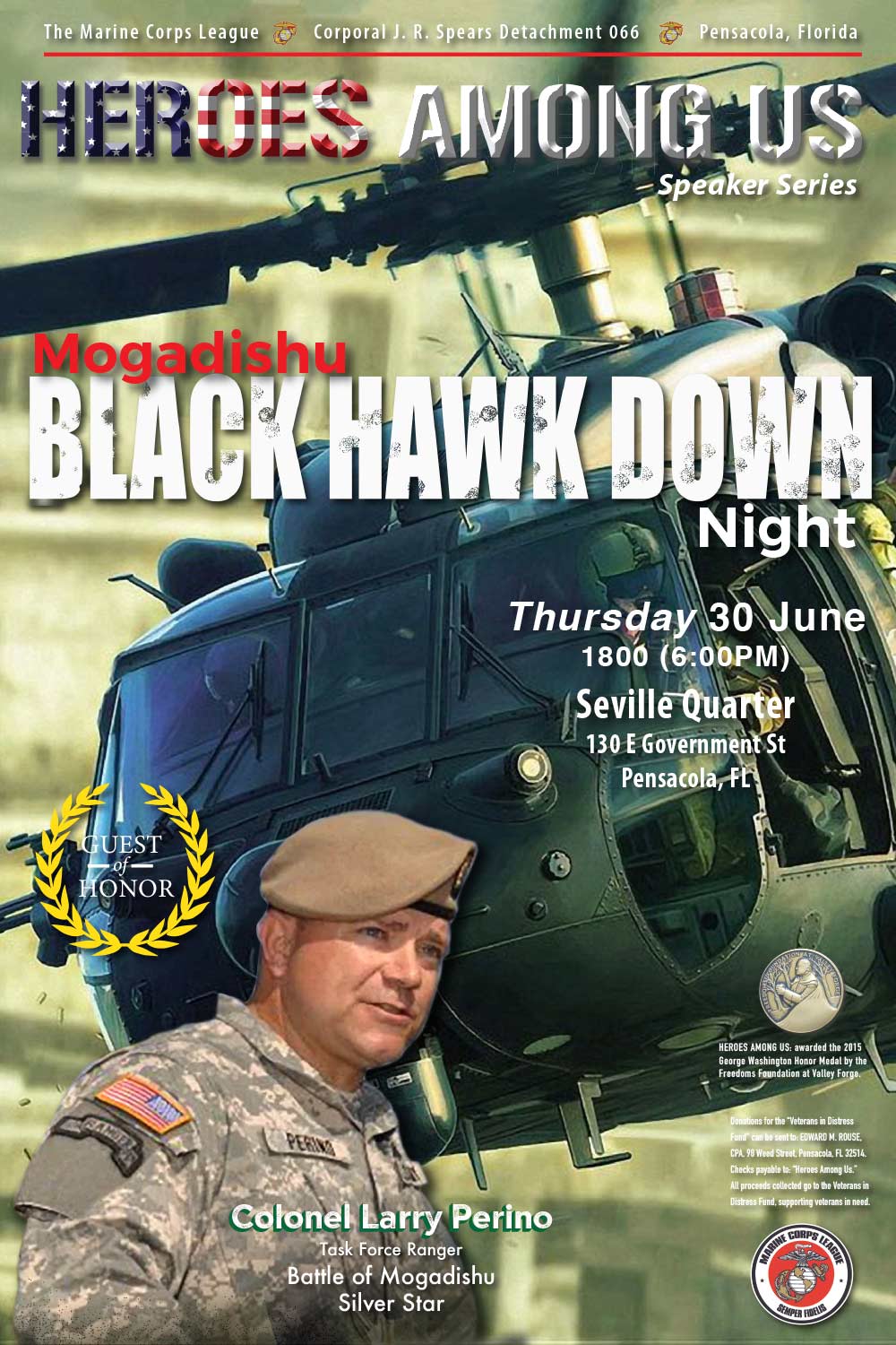 Blackhawk Down - Colonel Larry Perino, US Army