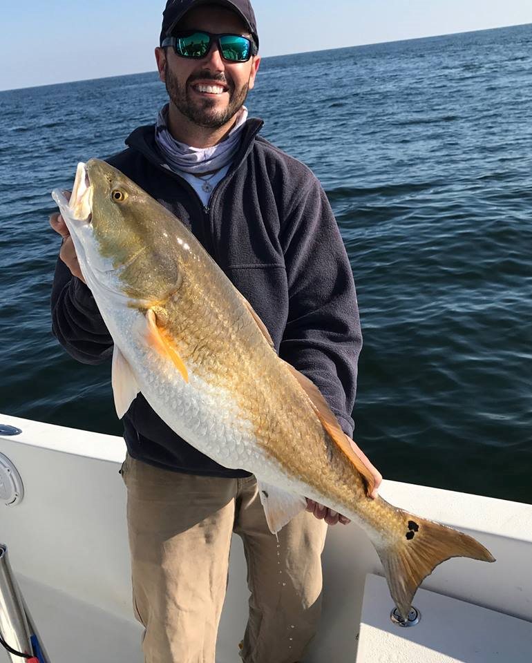 Big Bull Redfish in Pensacola Bay!!!