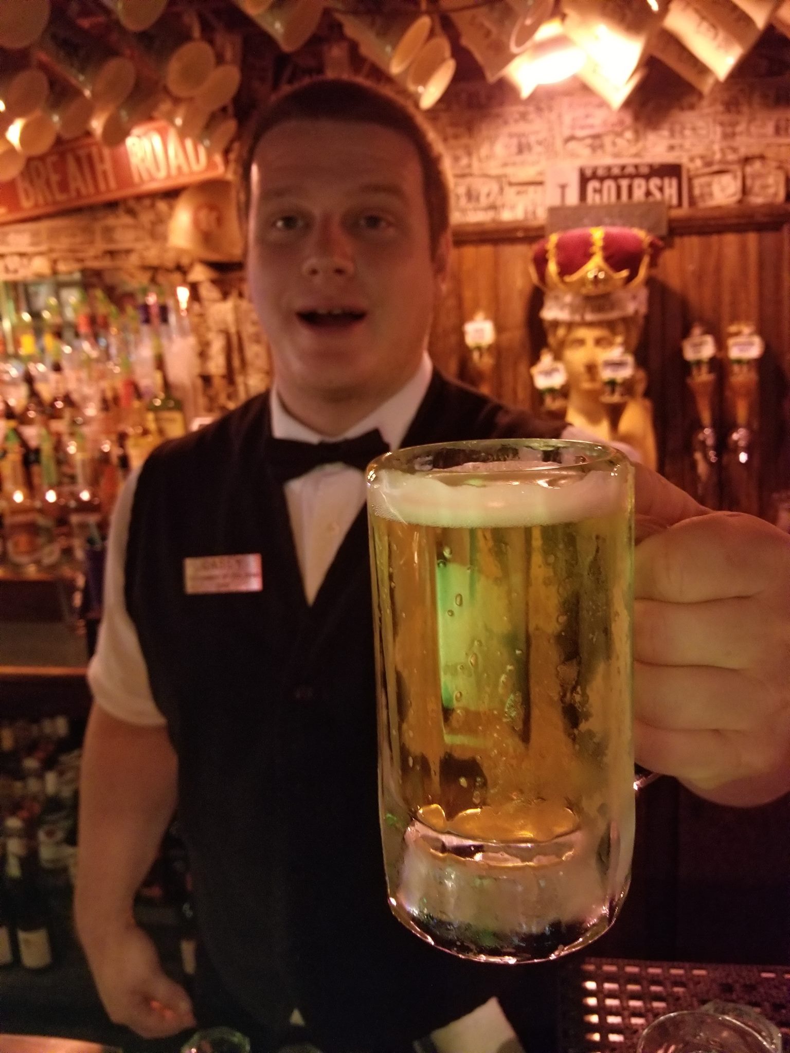 Cheers from your McGuire's bartender!