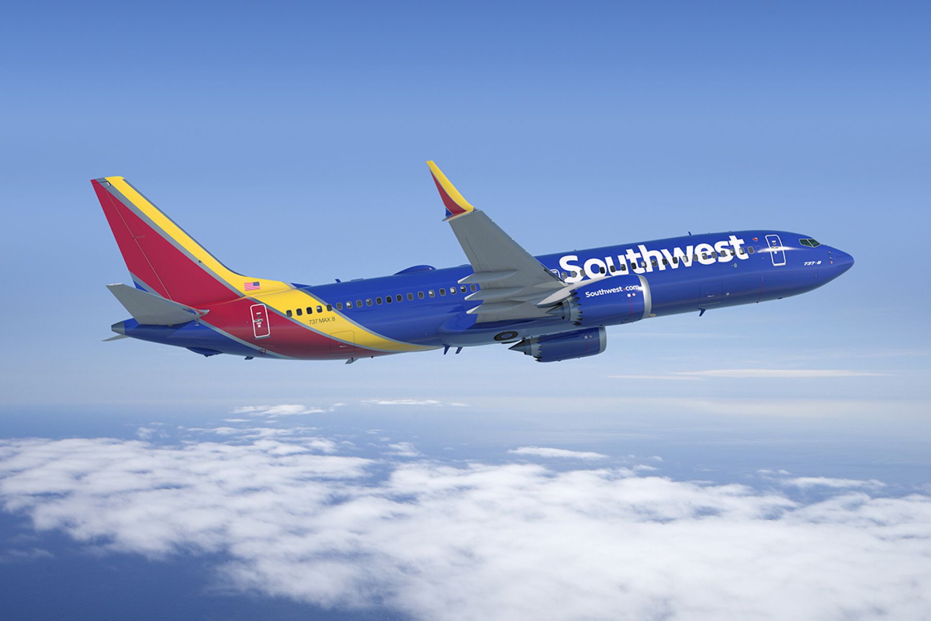 Southwest Air jet in flight
