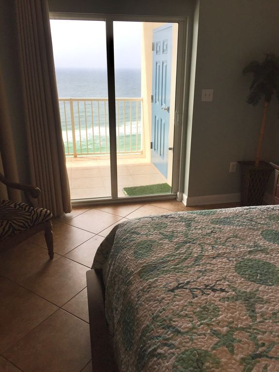 View from Master Bedroom that opens to Gulf Front Balcony
