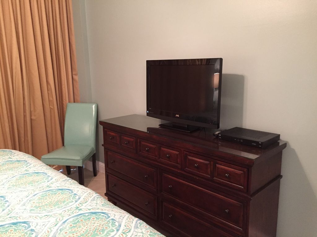 Master Bedroom with Large HDTV and DVD
