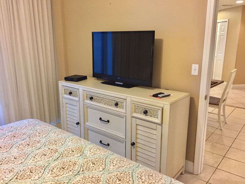 Master Bedroom with Large HDTV & DVD