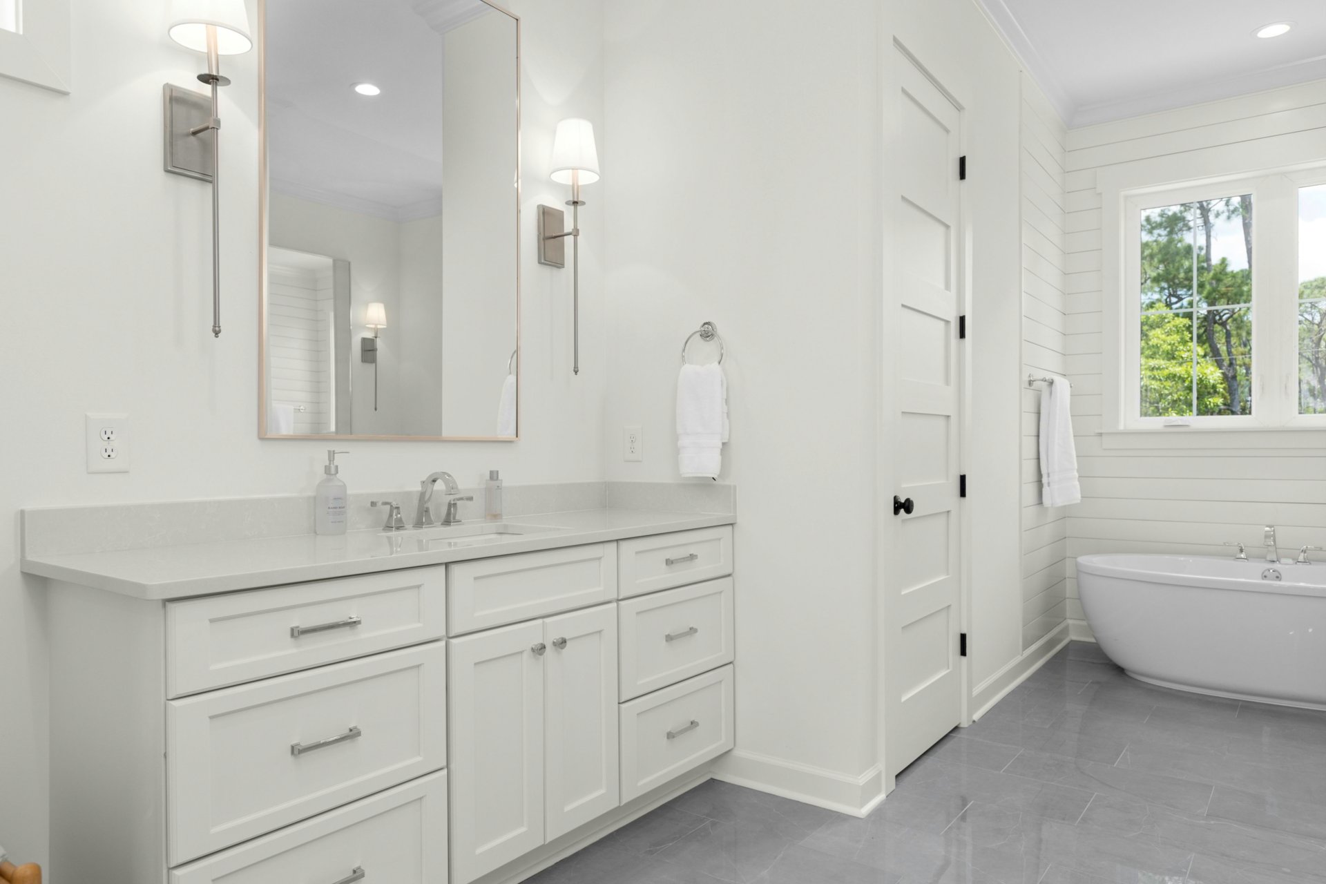 Spacious Master Bathroom with Two Vanities