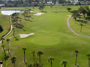 Aerial view of The Hills course