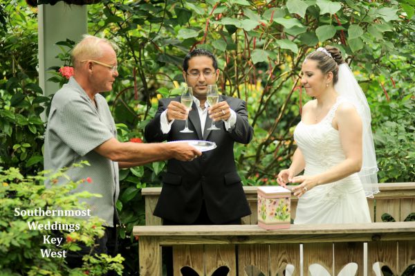Complete the ceremony with a butterfly release & champagne toast for the bride and groom.