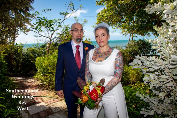 West Martello Tropical Garden Elopement Package by Southernmost Weddings Key West