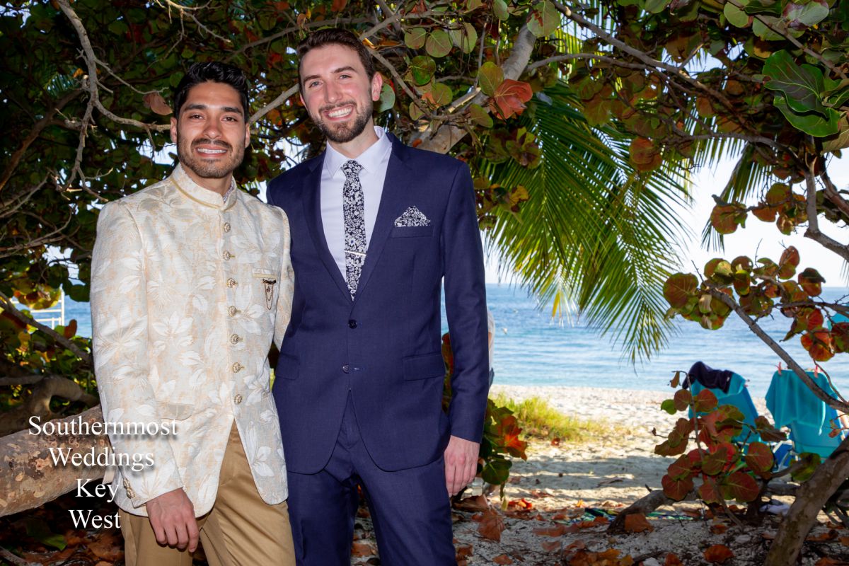 Two men get married at Ft. Zachary Taylor, Image by Southernmost Weddings Key West
