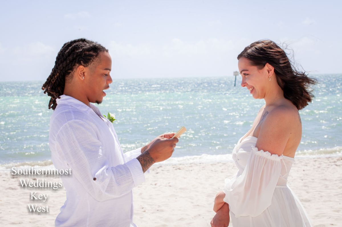 Smathers Beach Elopement by Southernmost Weddings Key West