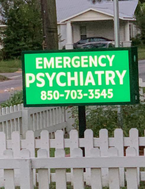 Emergency Psychiatry Sign