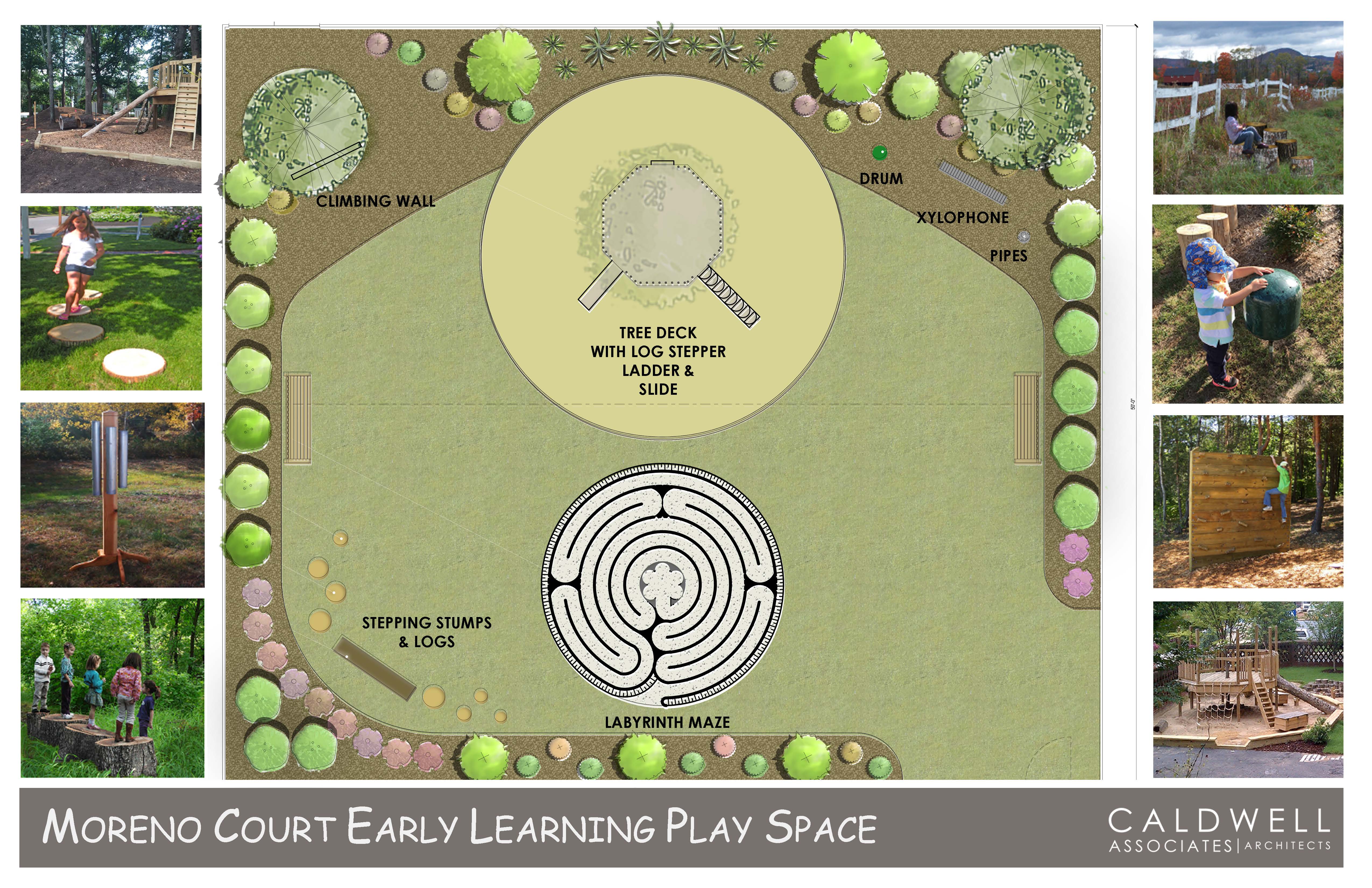Moreno Court play space rendering