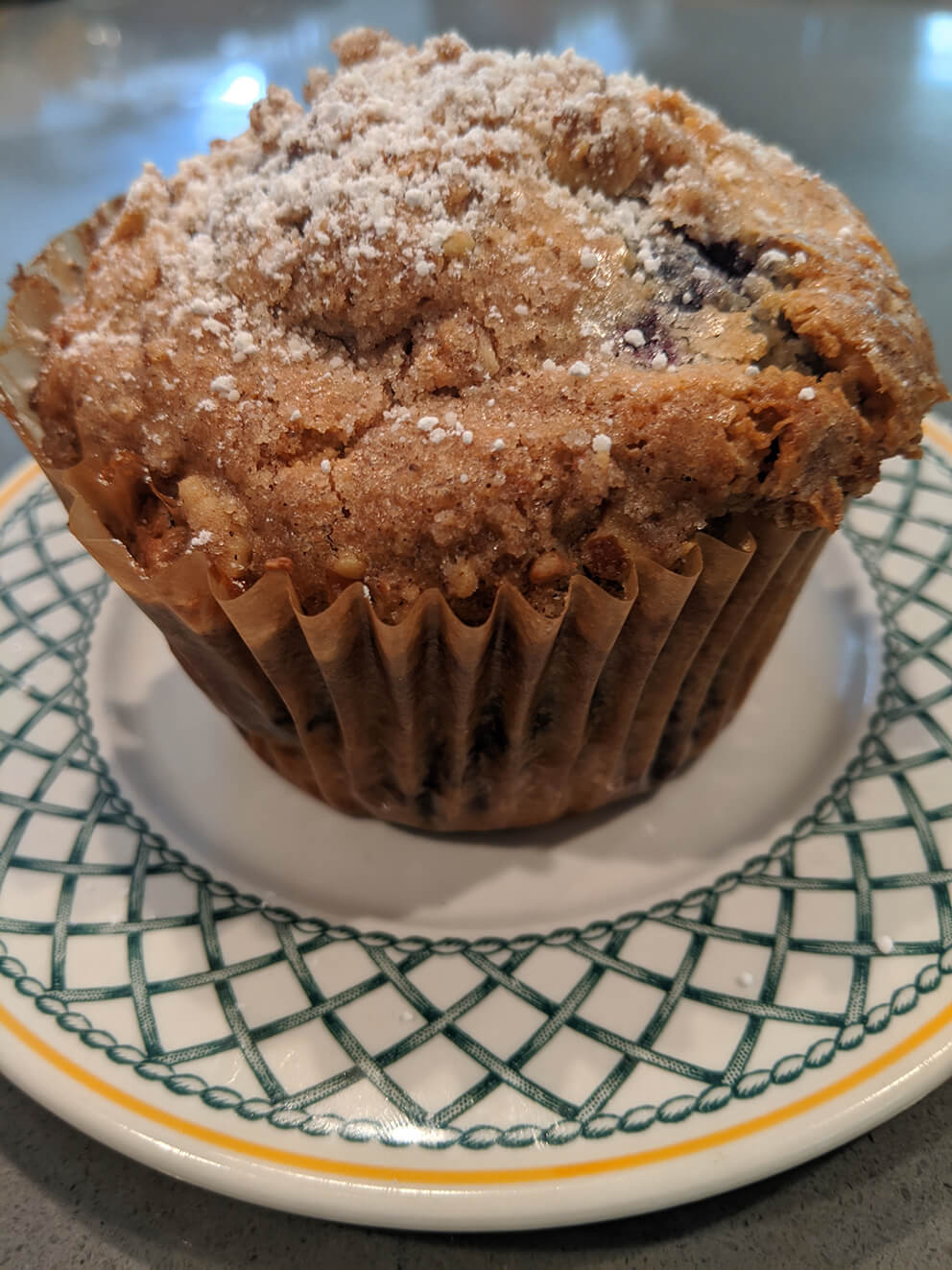 Blueberry And Pecan Muffin