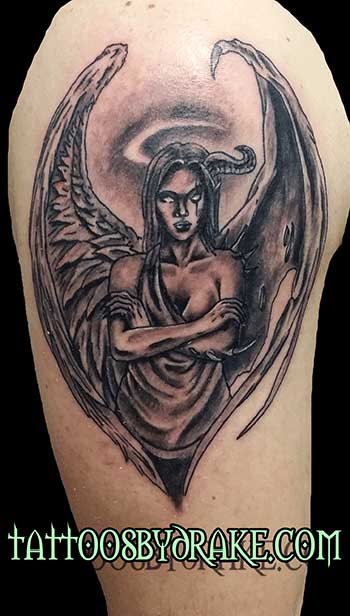 Angel Devil Girl Portrait