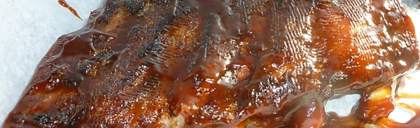 Close up of BBQ Rib Dinner