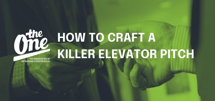How to craft a killer elevator pitch