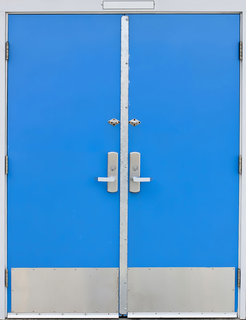 Blue Double Doors 