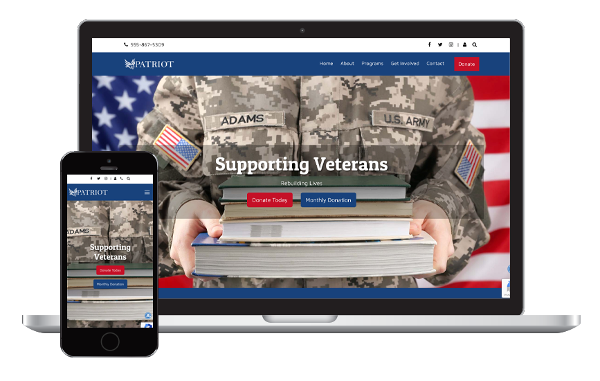 Patriot Nonprofit Website Theme