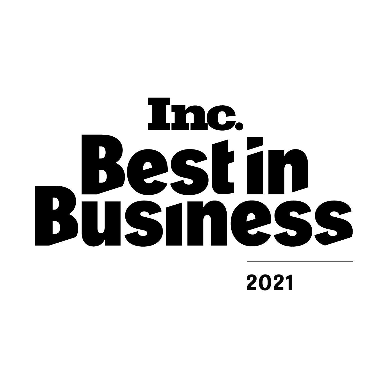 INC. Best in Business 2021 logo