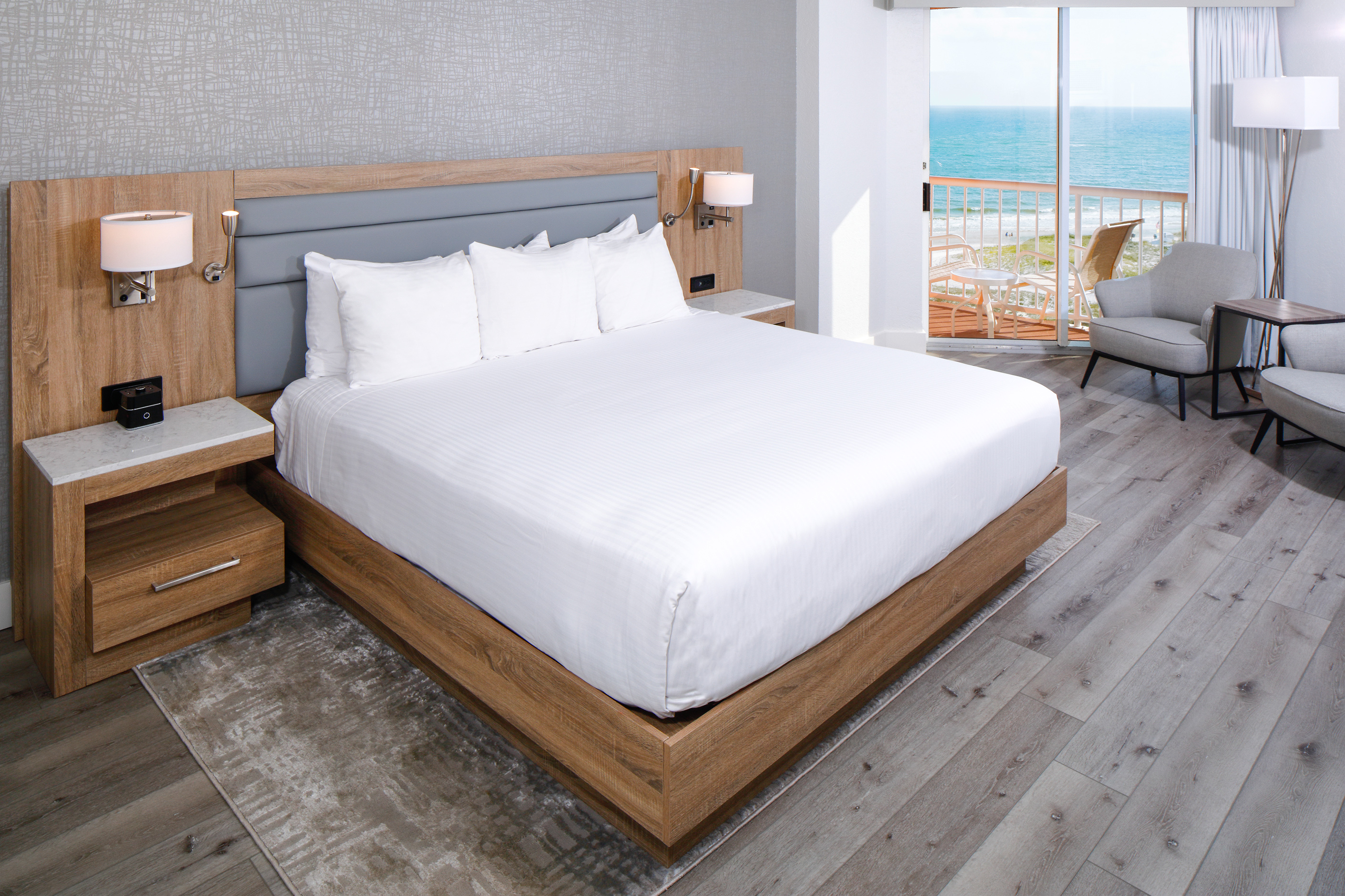 Perdido Beach Beach View Room featuring one king bed