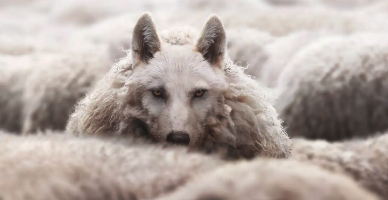 Image of wolf in sheep's clothing from America Out Loud Article