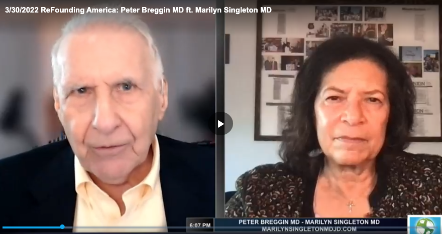 Image of Dr Breggin and Marilyn Singleton MD